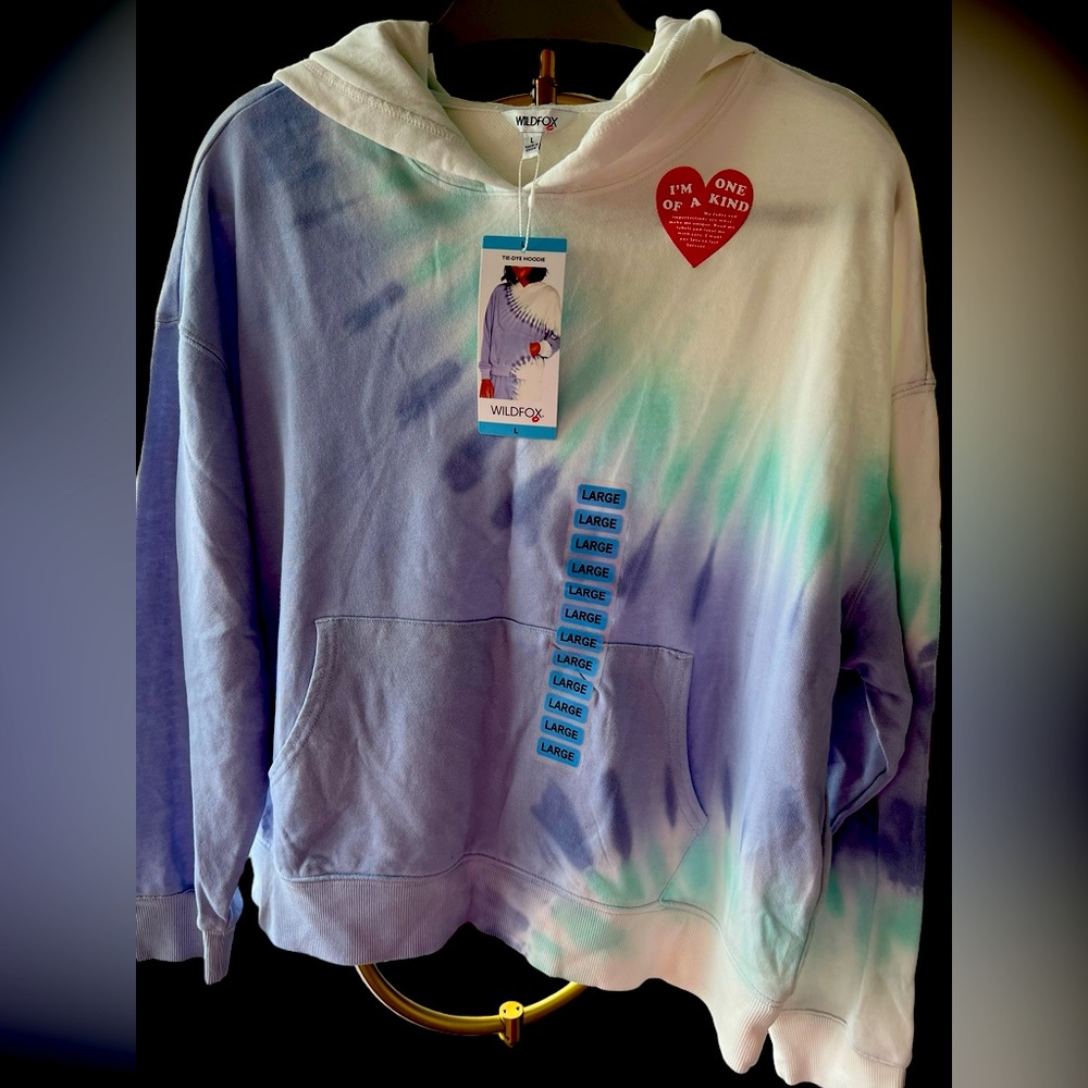 Wildfox Lavender Tie Dye Hoodie